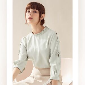 Miss Patina Mint Dorothy Top, Size S